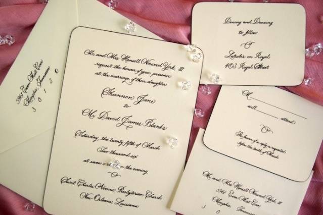 Wedding invitation suite