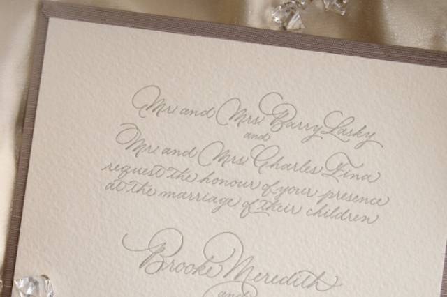 Handcrafted invitation