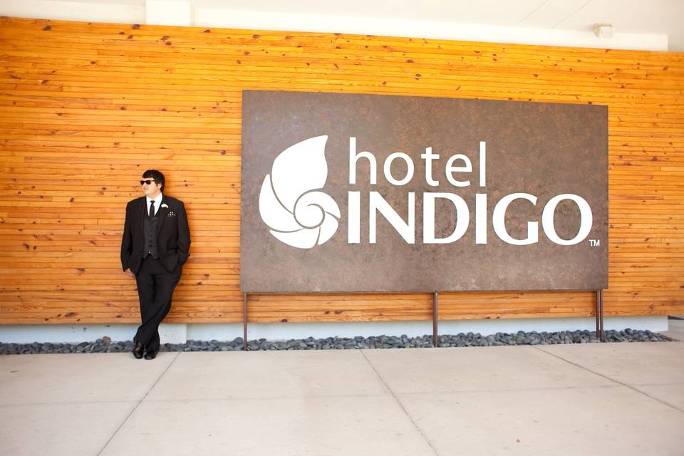 The groom at Hotel Indigo in Athens, GA