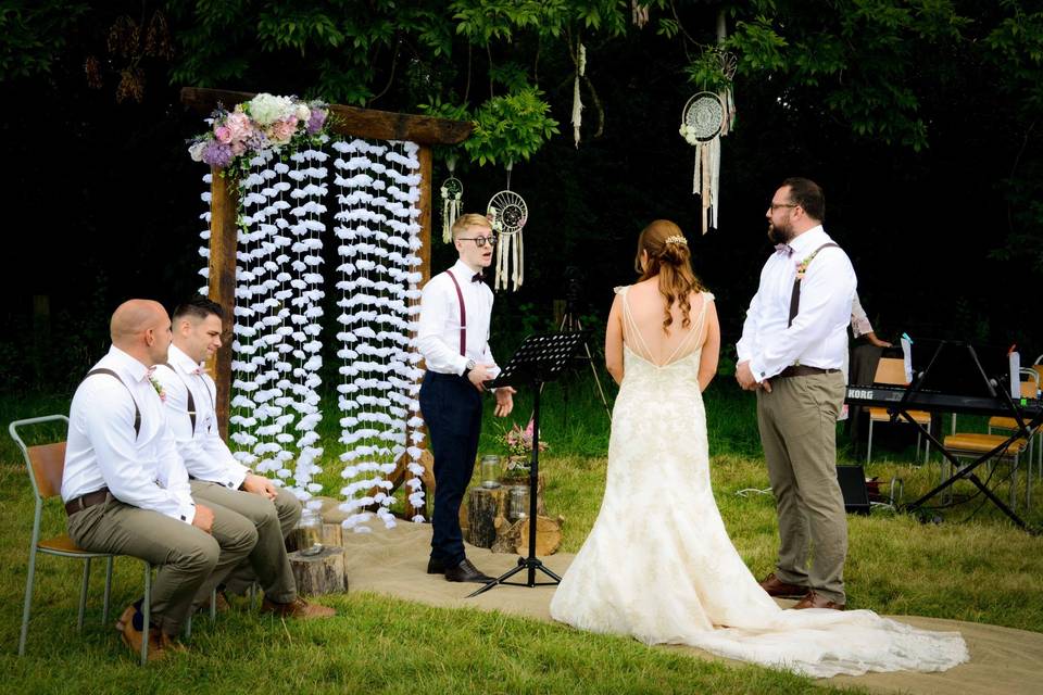 Outdoor ceremony