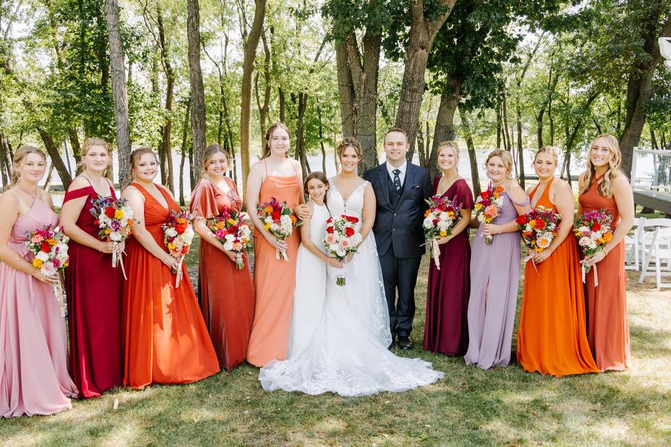 Colorful Bridesmaids