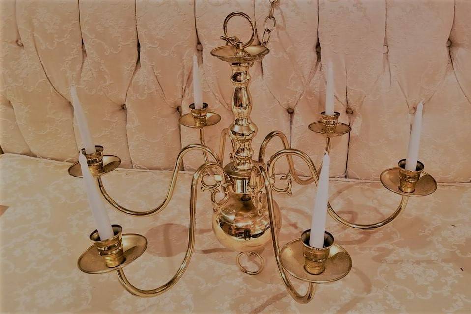Gold/Brass Chandelier for Rent