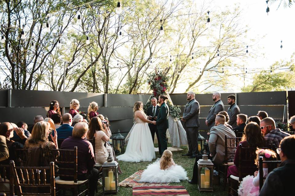 Garden ceremony