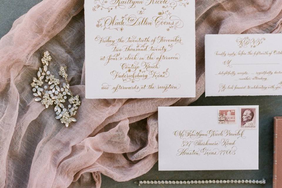 Wedding Invitation Styling