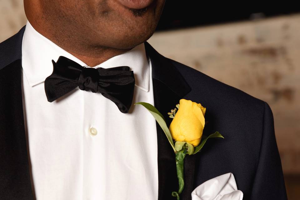 Bright boutonniere