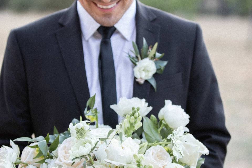Holding a Bouquet
