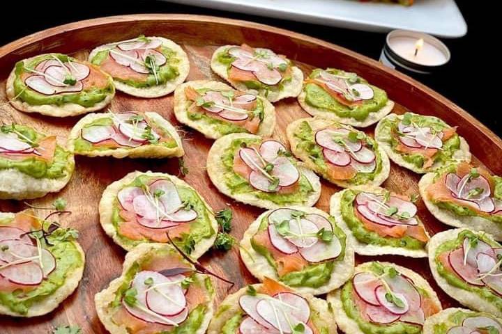 Smoked Salmon Tostadas