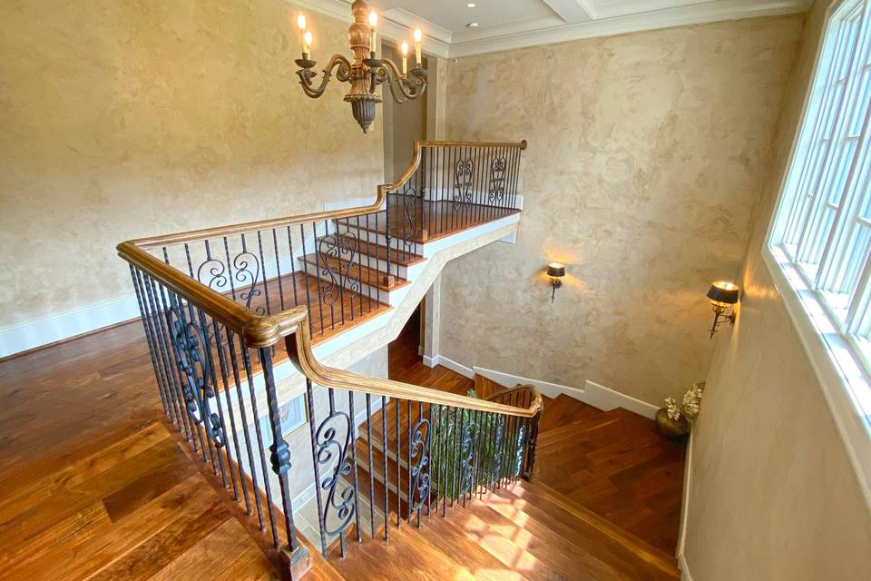 Mezzanine stairs to bedroom