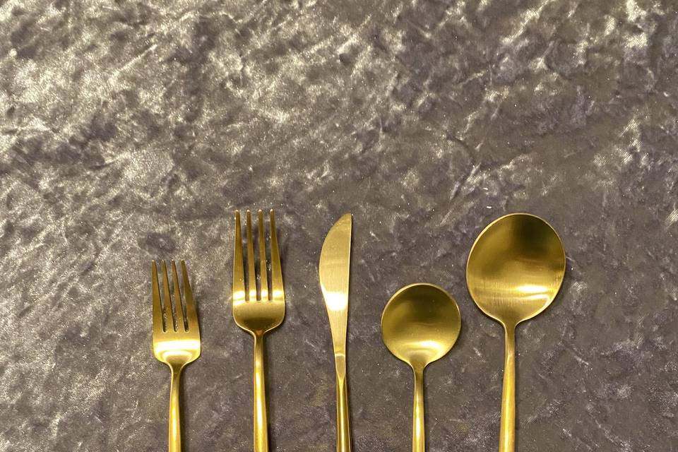 Gold Flatware