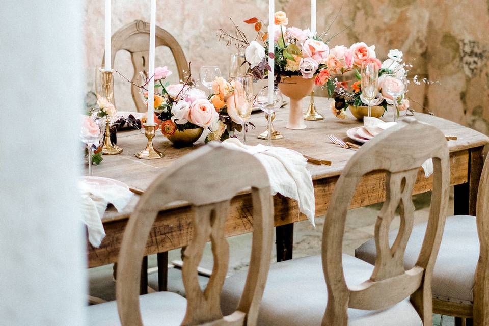 Holy tablescape detail