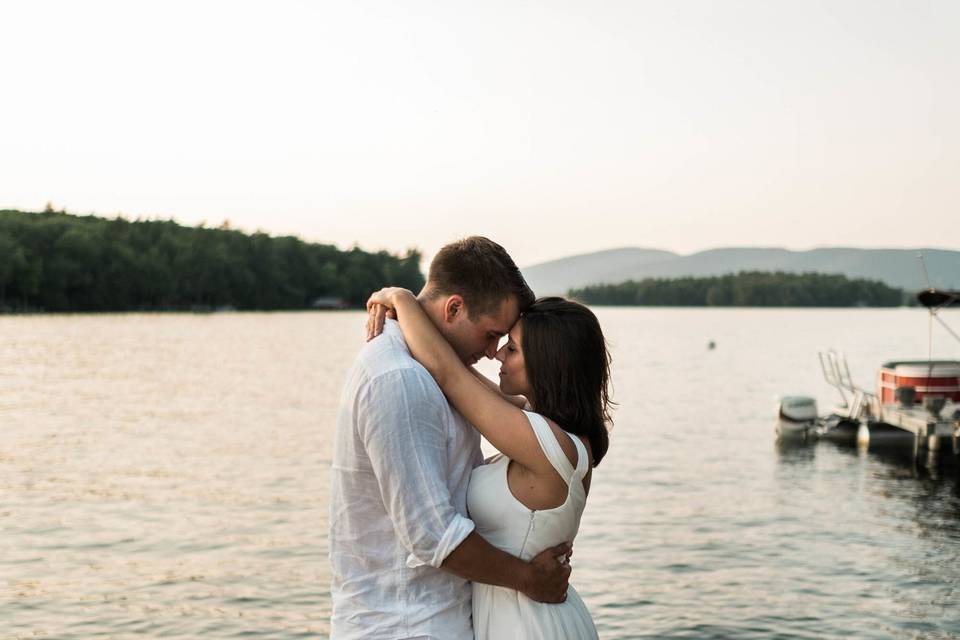 Shanya & Patrick's engagement shoot with Classic Photographers' Christian N. at Lake Winnipesaukee in New Hampshire!