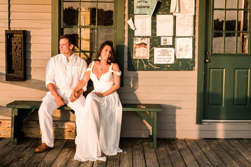 Shanya & Patrick's engagement shoot with Classic Photographers' Christian N. at Lake Winnipesaukee in New Hampshire!