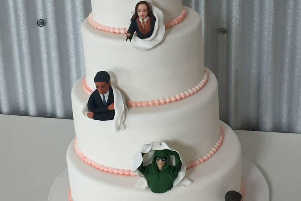 Super Hero wedding cake!