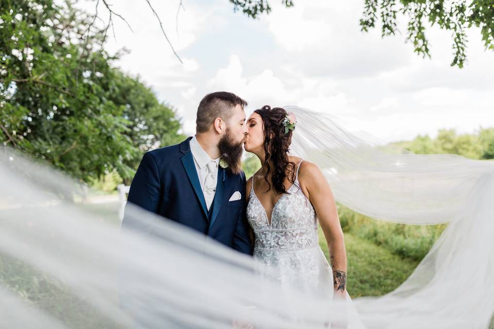 Outdoor bridal portraits