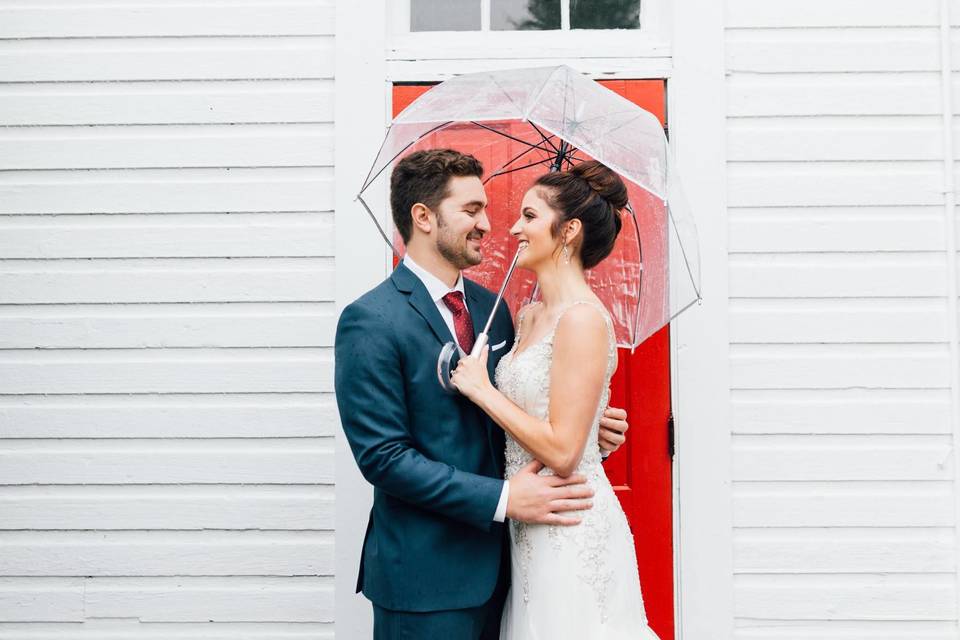 The groom and bride