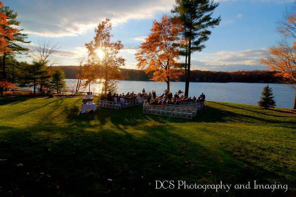 Lakeside Ceremony at the Inn at Woodloch