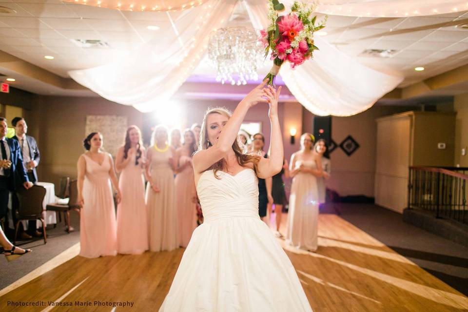 Bouquet toss