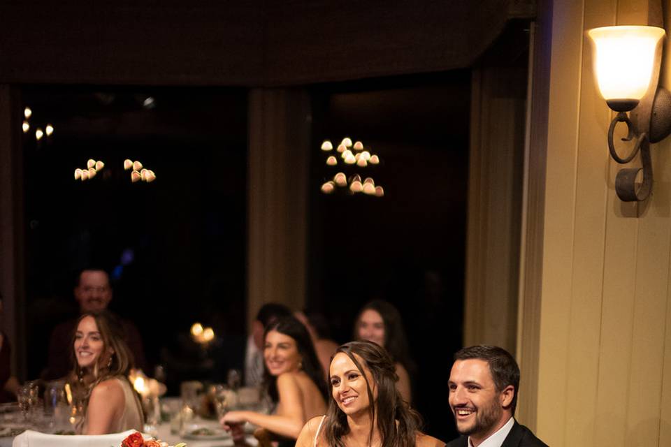 Couple at Sweetheart Table