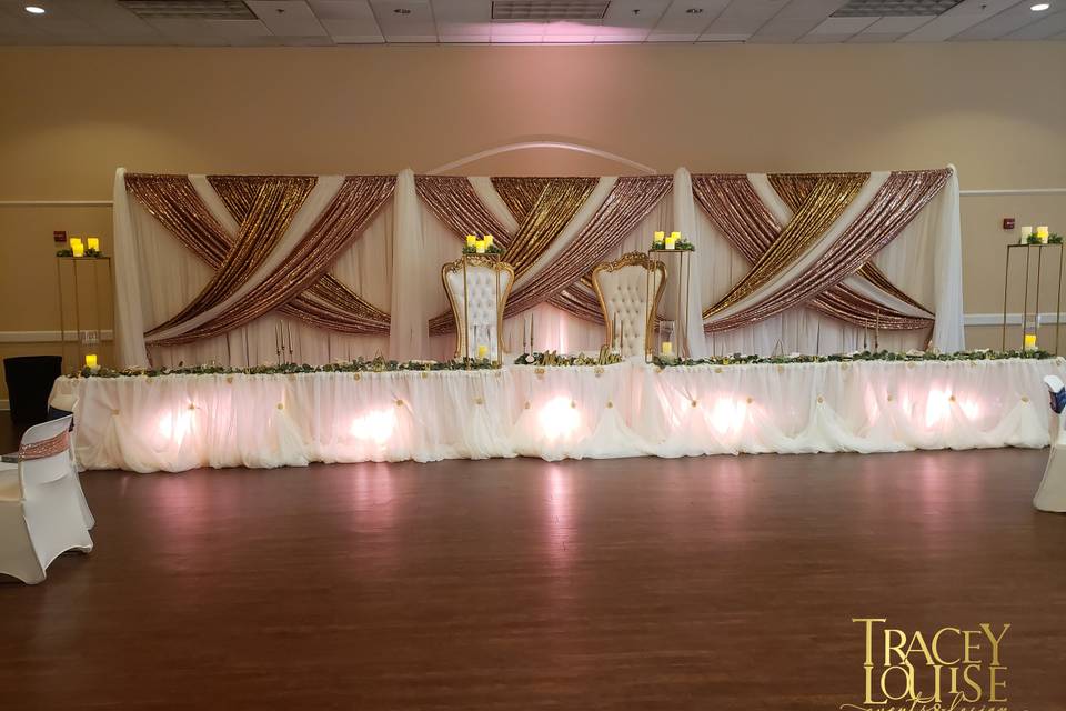 Headtable backdrop