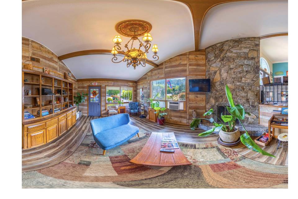 Beautiful, rustic interior.