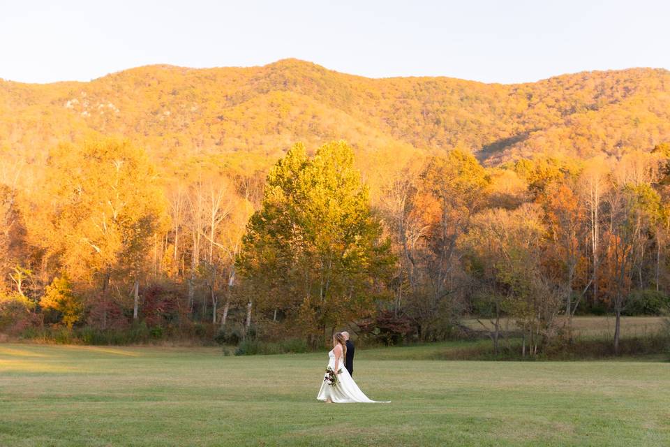 The Blue Ridge mountains