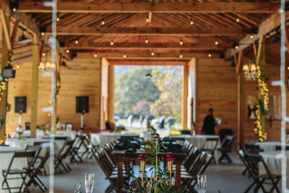 Reception in the Event Barn