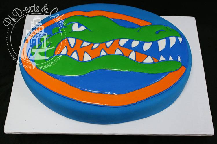 The perfect cake for a University of Florida Gators fan!