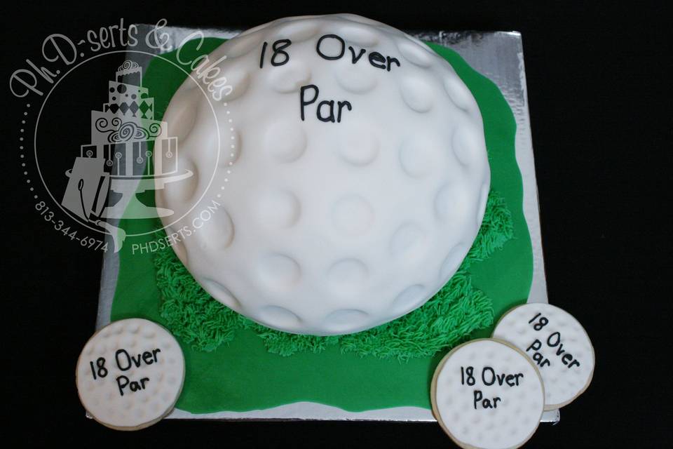 Perfect cake for the golfer in your life!