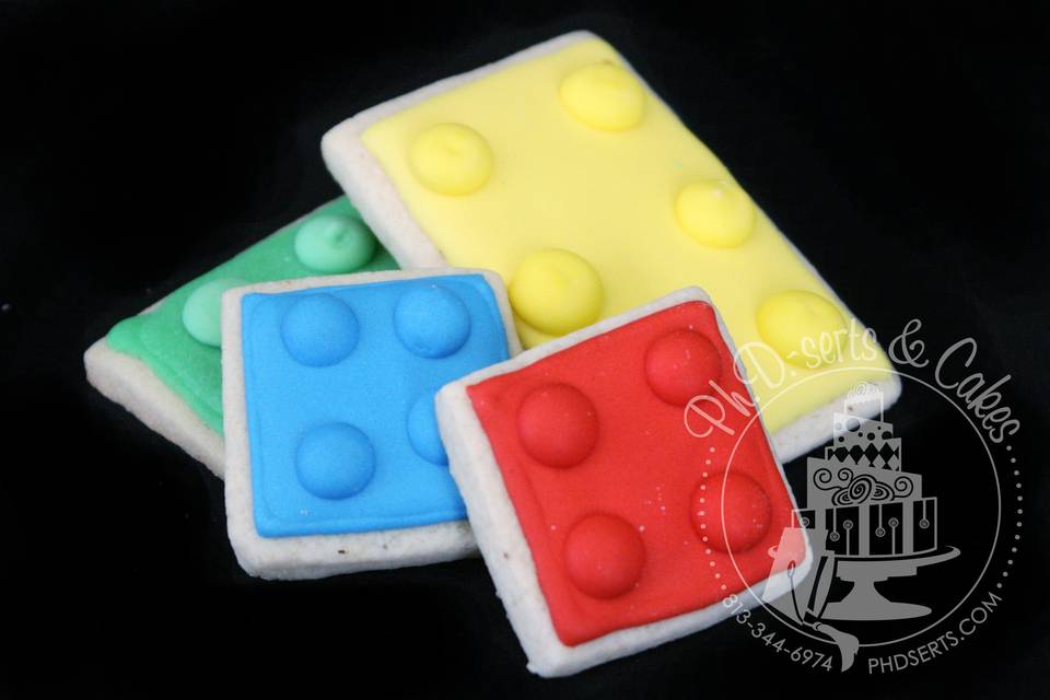 Lego cookie favors