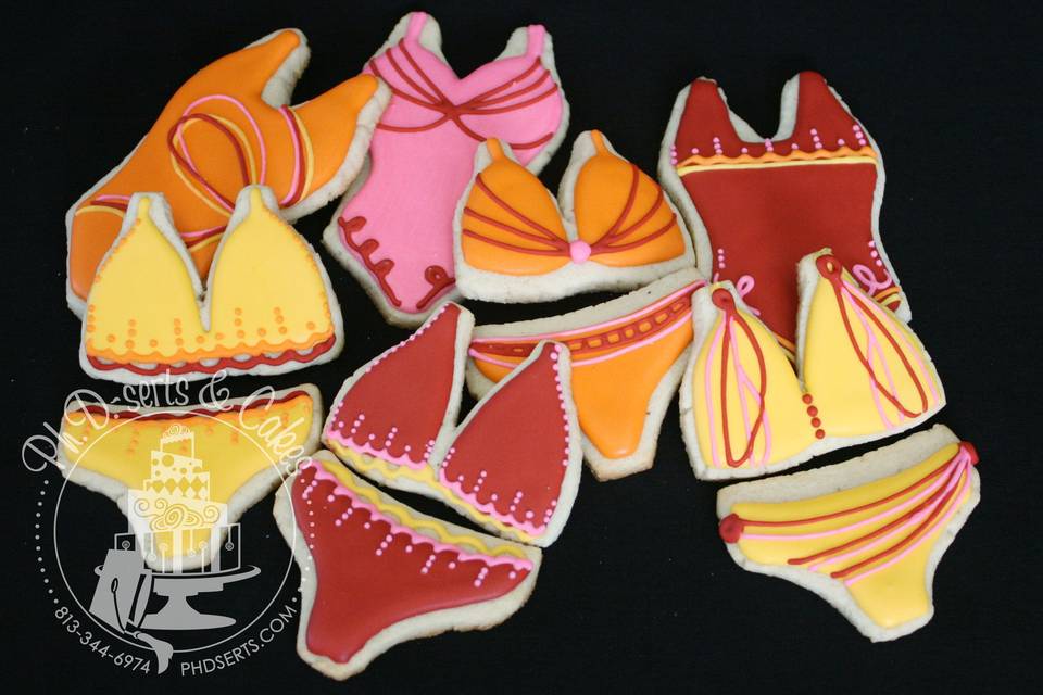 swimsuit cookie favors