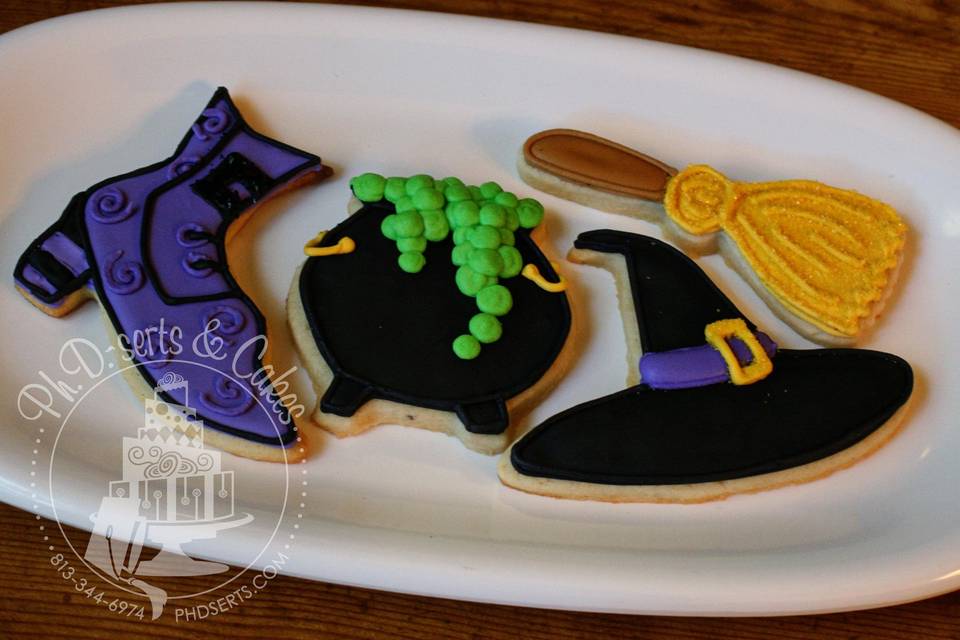 Halloween cookie favors