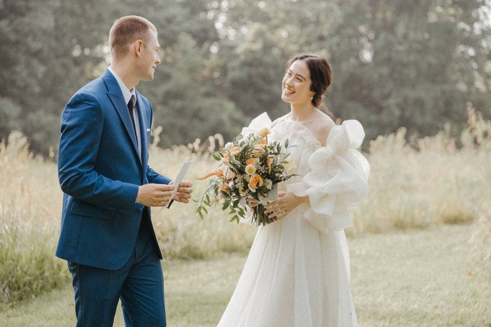 Summer Bride & Groom