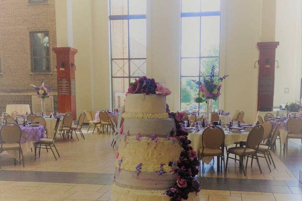 Wine and Roses Cake by Queen Anne's Lace Cakes