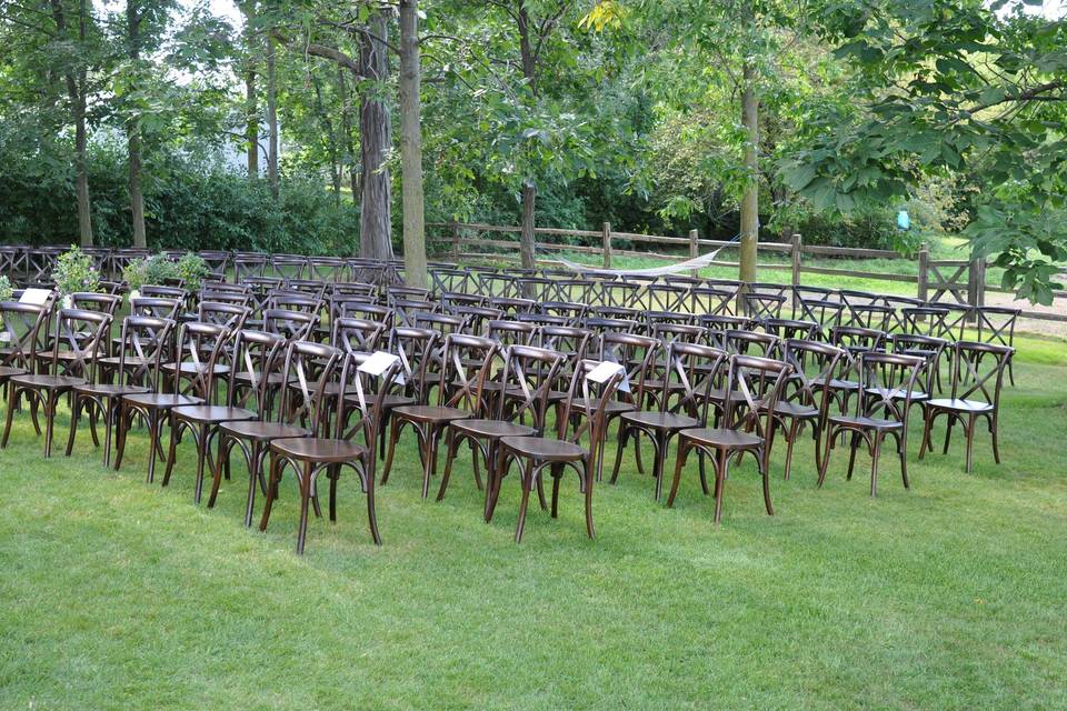 Chairs for the guests