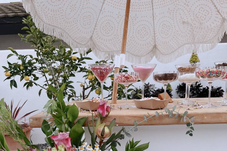 Donut Cart + Umbrella