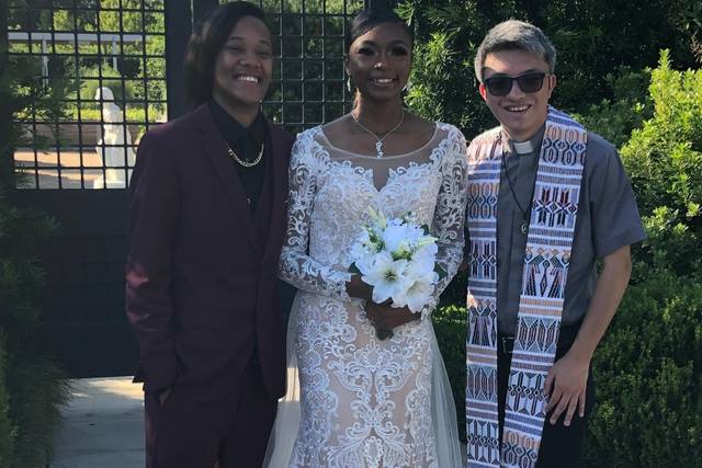 Rev. Jerry w/LGBT Couple