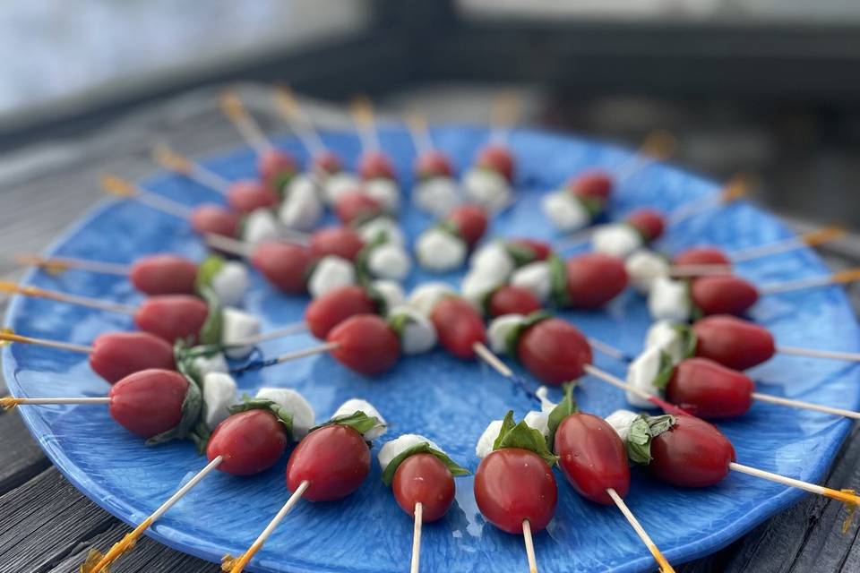 Caprese salad on a stick