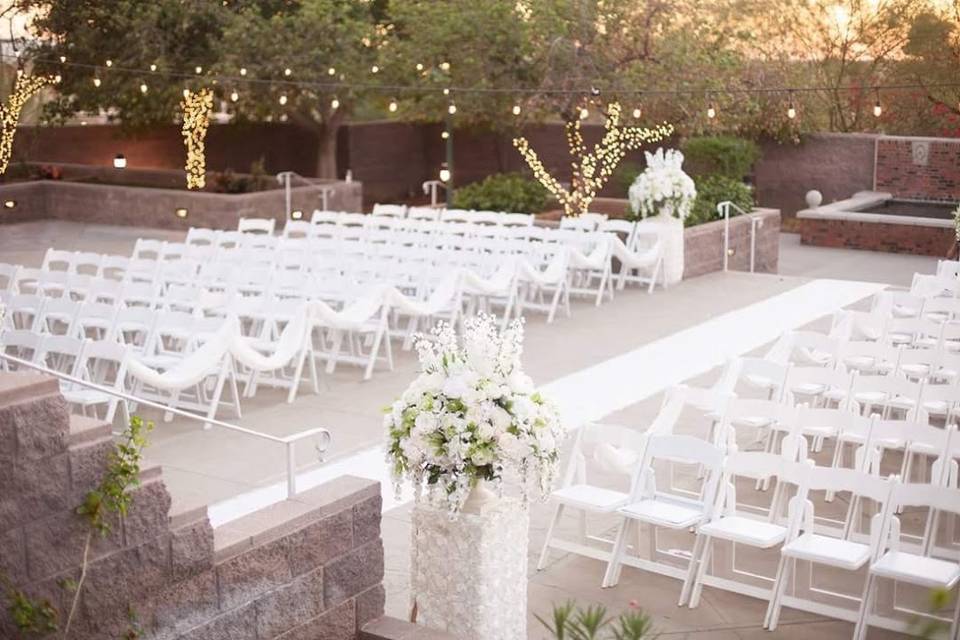 Ceremony setup