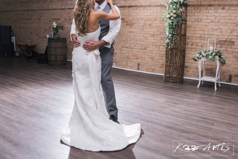 Couple's traditional dance