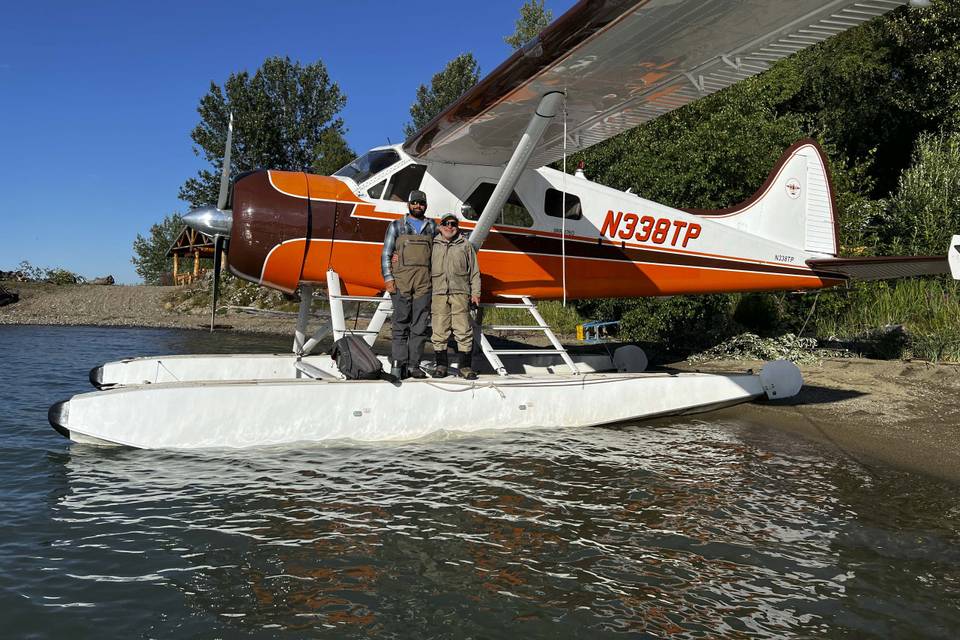 Float plane for fly-out