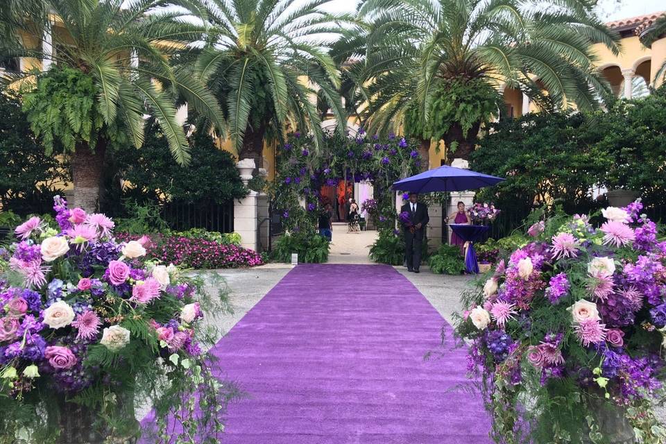 Purple Carpet Entrance