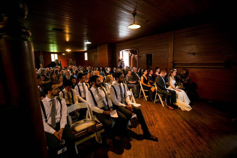 Ceremony Inside The Barn