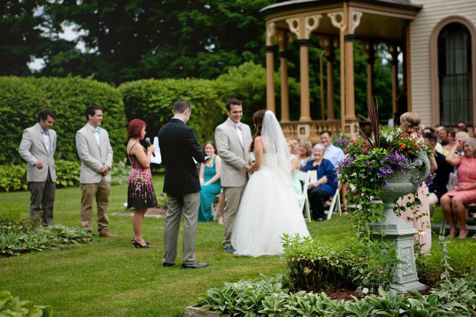 Ceremony in the garden