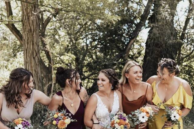 Bride and her besties