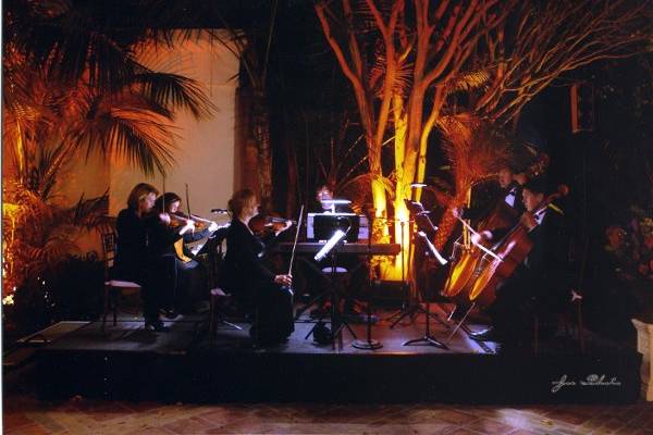 Our sextet playing for a wedding cocktail reception at the Ritz Carlton Resort in Laguna Niguel, California.