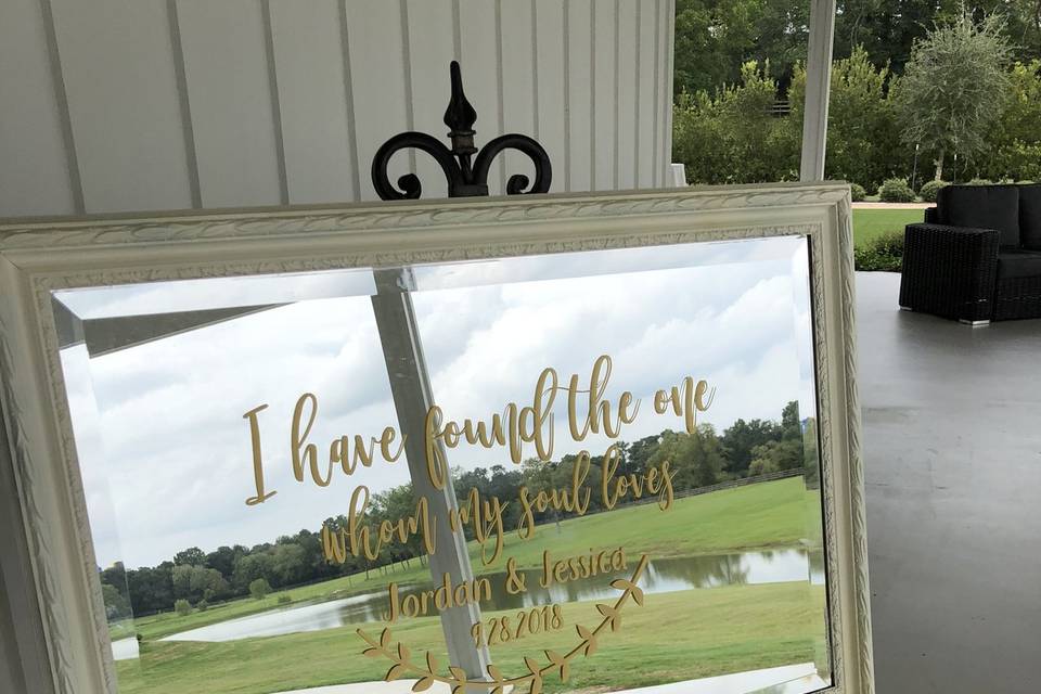 Framed quote