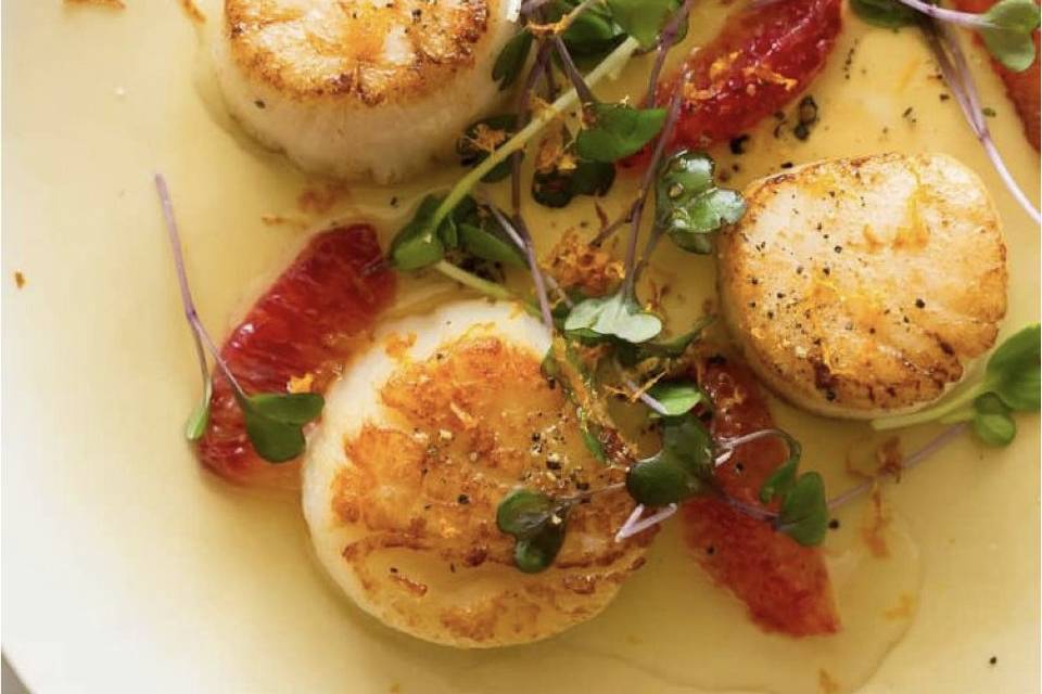 Scallop with citrus