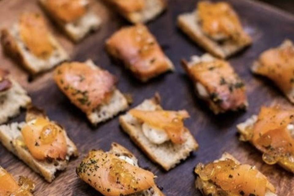 Salmon Crostini