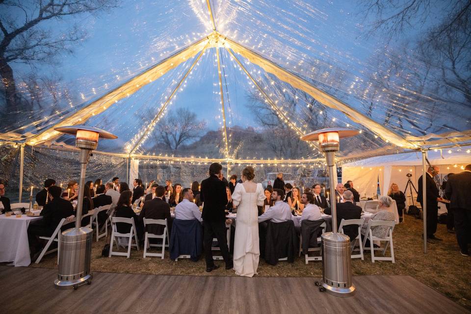 Winter Wedding-Clear Tent