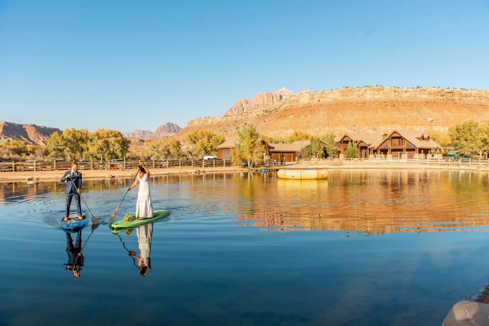 Paddle boarding- Zion Oasis